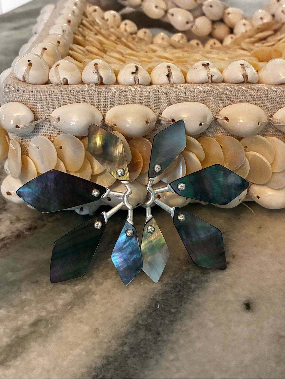 Stunning Kendra ScottIridescent Abalone earrings- $95 new